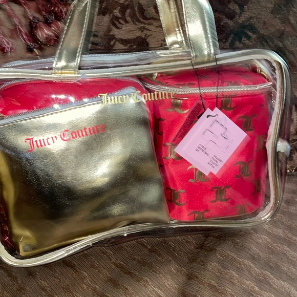 4 PIECE JUICY COUTURES cosmetic BAG SET - Picture 3 of 5